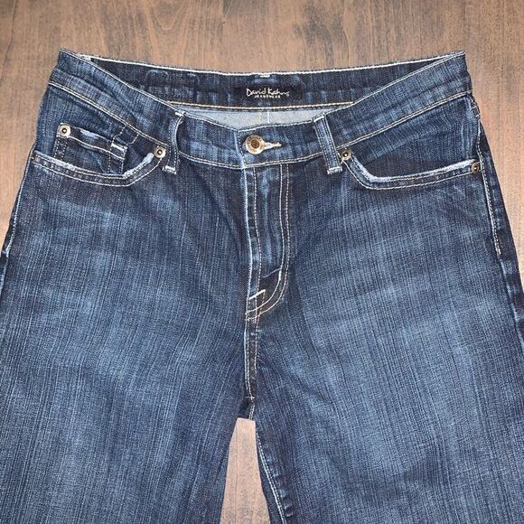 David Kahn Wide Hem Capri Jeans Size 8 Dark Wash - Picture 3 of 8